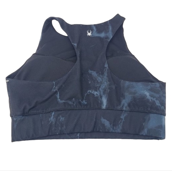 Spyder Active | Women's Black Tie Dyed Racerback Sports Bra (Size Large) - Picture 11 of 11